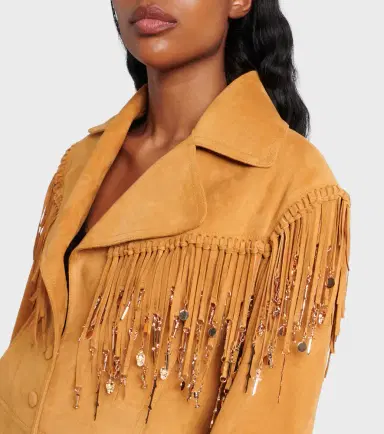 Gabriela Hearst Azra embellished fringed suede jacket | Thumbnail 2 Gabriela Hearst Azra embellished fringed suede jacket | Thumbnail 2