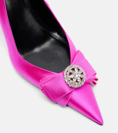 Balenciaga Avenue Palazzo 90 embellished satin pumps | Thumbnail 3 Balenciaga Avenue Palazzo 90 embellished satin pumps | Thumbnail 3
