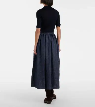 Gabriela Hearst Eloran linen midi skirt | Thumbnail 5