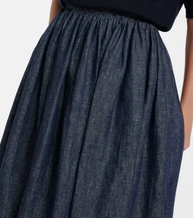 Gabriela Hearst Eloran linen midi skirt | Thumbnail 6