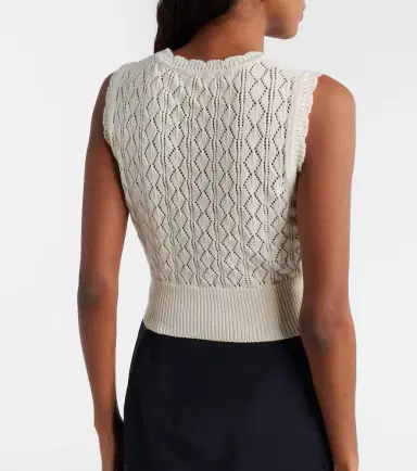 Vivienne Westwood Ella cropped cotton sweater vest | Thumbnail 4