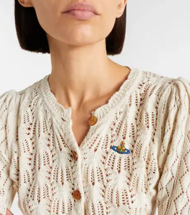 Vivienne Westwood Ella pointelle cotton cardigan | Thumbnail 2