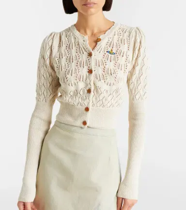 Vivienne Westwood Ella pointelle cotton cardigan | Thumbnail 6