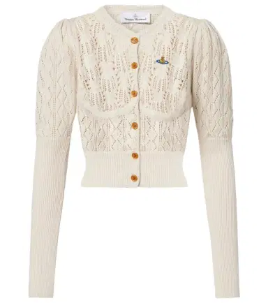 Vivienne Westwood Ella pointelle cotton cardigan | Thumbnail 1