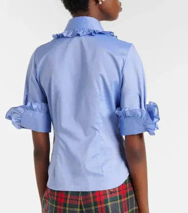 Vivienne Westwood Toulouse Frill cutout cotton poplin shirt | Thumbnail 4 Vivienne Westwood Toulouse Frill cutout cotton poplin shirt | Thumbnail 4