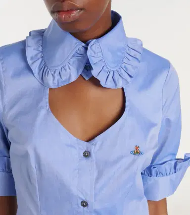 Vivienne Westwood Toulouse Frill cutout cotton poplin shirt | Thumbnail 5 Vivienne Westwood Toulouse Frill cutout cotton poplin shirt | Thumbnail 5