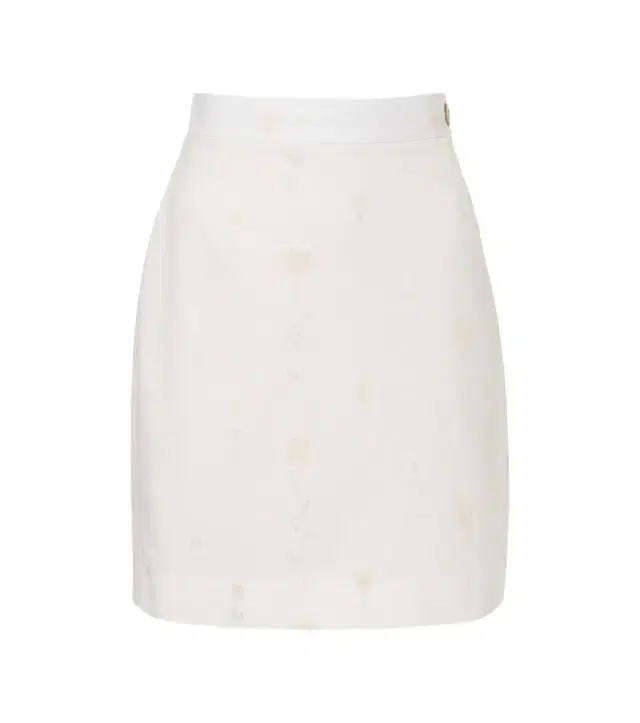 Floral cotton-blend miniskirt