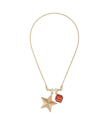 Marie Lichtenberg Connector 18kt gold charm necklace with jasper and diamonds | Thumbnail 1 Marie Lichtenberg Connector 18kt gold charm necklace with jasper and diamonds | Thumbnail 1