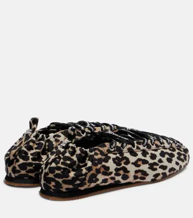 Ganni Leopard-print ballet flats | Thumbnail 2