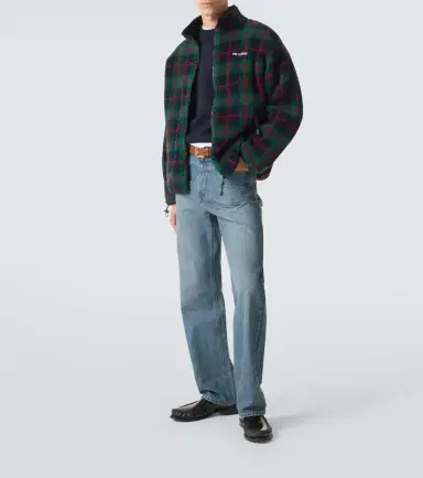 Miu Miu Checked teddy jacket | Thumbnail 4 Miu Miu Checked teddy jacket | Thumbnail 4