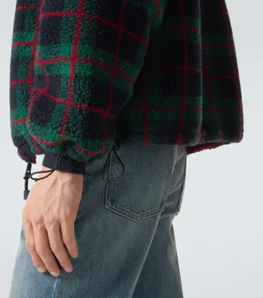 Miu Miu Checked teddy jacket | Thumbnail 7 Miu Miu Checked teddy jacket | Thumbnail 7
