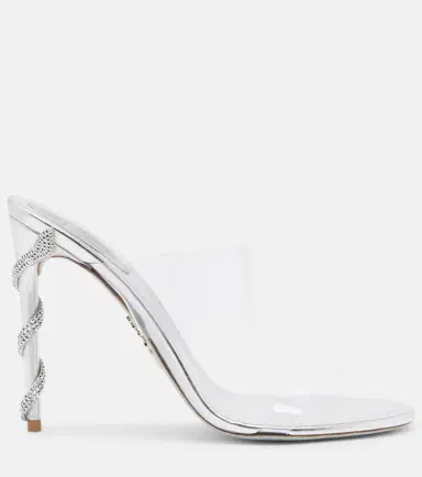 René Caovilla Celebrity crystal-embellished PVC sandals | Thumbnail 2