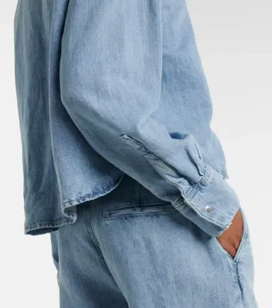 7 For All Mankind Ivy cotton and linen denim shirt | Thumbnail 4