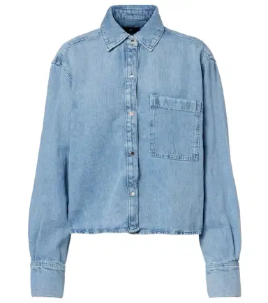 7 For All Mankind Ivy cotton and linen denim shirt | Thumbnail 1
