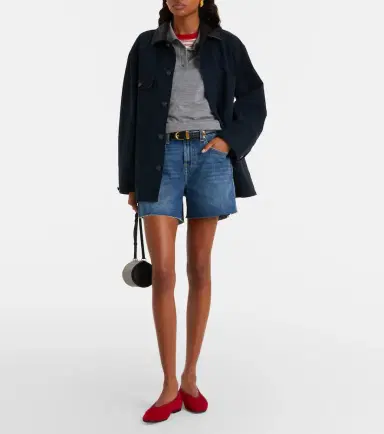 7 For All Mankind Monroe denim shorts | Thumbnail 3