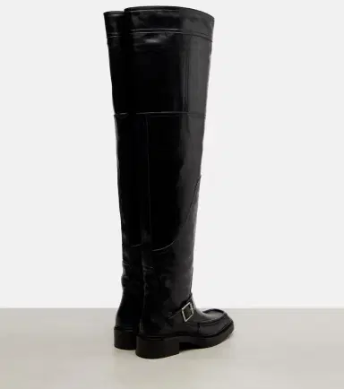 Saint Laurent Joe leather over-the-knee boots | Thumbnail 3