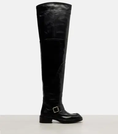 Saint Laurent Joe leather over-the-knee boots | Thumbnail 4