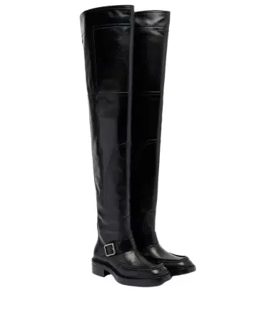 Saint Laurent Joe leather over-the-knee boots | Thumbnail 1