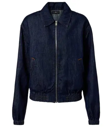 7 For All Mankind Denim bomber jacket | Thumbnail 1 7 For All Mankind Denim bomber jacket | Thumbnail 1