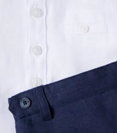Tartine et Chocolat Baby linen shirt and pants set | Thumbnail 3
