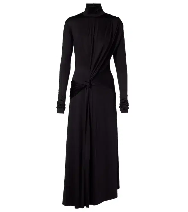 Victoria Beckham Gathered turtleneck midi dress