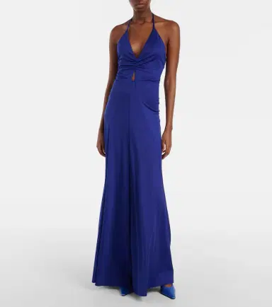 Victoria Beckham Ruched maxi dress | Thumbnail 4