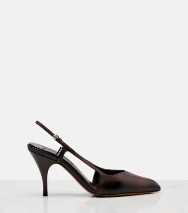 Miu Miu Leather slingback pumps | Thumbnail 4 Miu Miu Leather slingback pumps | Thumbnail 4
