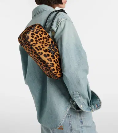 Miu Miu Leopard-print calf hair shoulder bag | Thumbnail 5