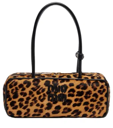 Miu Miu Leopard-print calf hair shoulder bag | Thumbnail 1