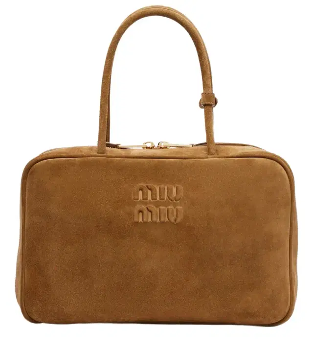 Beau Large suede top-handle bag