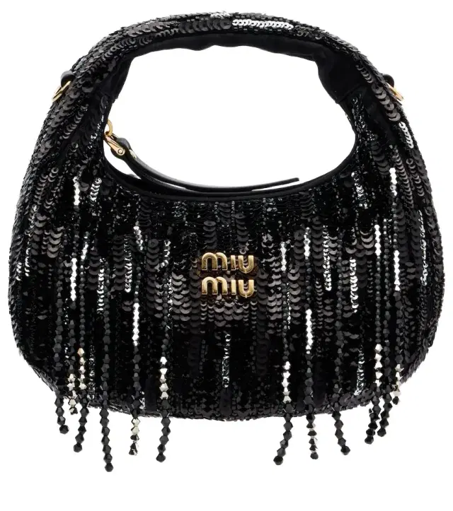 Miu Miu Wander Mini embellished top-handle bag