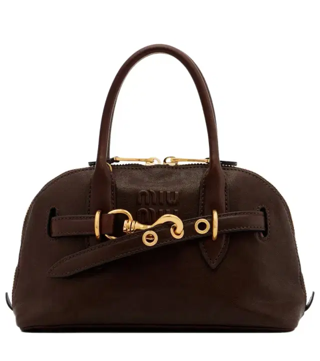 Miu Miu Aventure leather tote bag