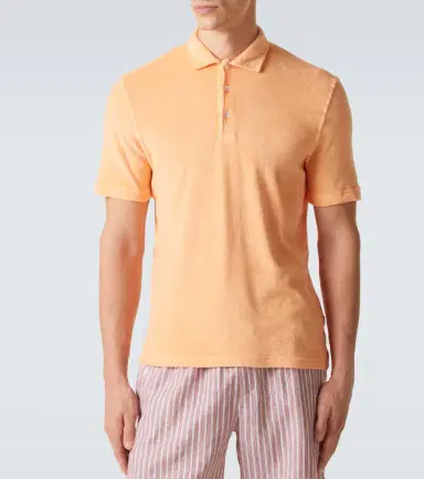 Fedeli Mondial cotton terry polo shirt | Thumbnail 4