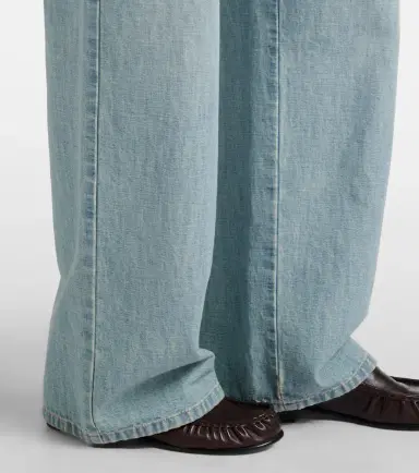 Miu Miu Chambray wide-leg jeans | Thumbnail 2