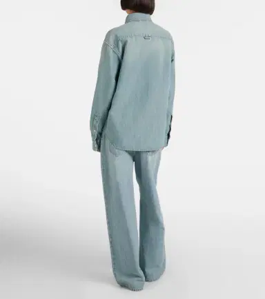 Miu Miu Chambray wide-leg jeans | Thumbnail 3
