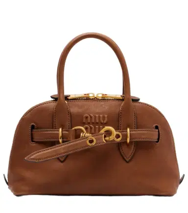 Miu Miu Adventure leather tote bag | Thumbnail 1 Miu Miu Adventure leather tote bag | Thumbnail 1