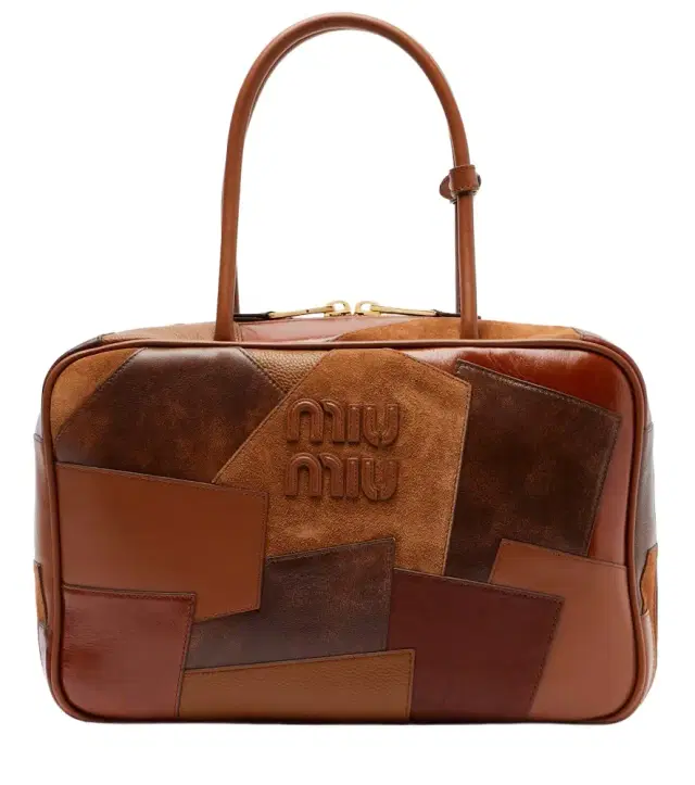Patchwork leather tote bag