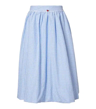 Bananhot Alba gingham cotton poplin midi skirt | Thumbnail 1