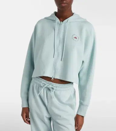 Adidas by Stella McCartney aSMC Cro cotton-blend jersey hoodie | Thumbnail 6