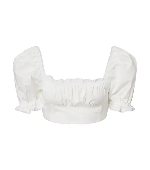 Bananhot Ligia ruffled cotton poplin crop top