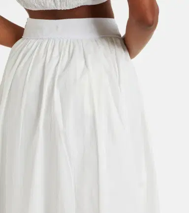 Bananhot Alba cotton poplin midi skirt | Thumbnail 6