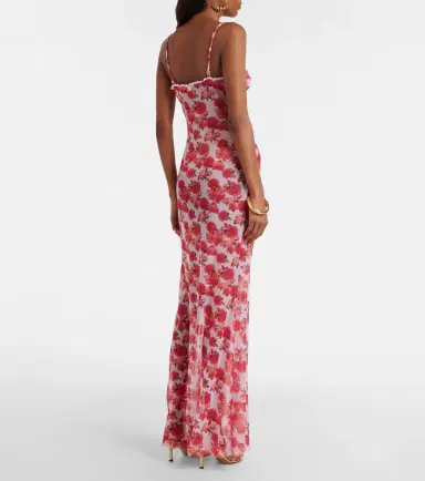 Bananhot Solay floral lace-trimmed maxi dress | Thumbnail 2