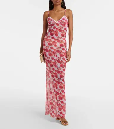 Bananhot Solay floral lace-trimmed maxi dress | Thumbnail 5