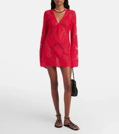 Bananhot Millie cotton and brocade lace minidress | Thumbnail 6 Bananhot Millie cotton and brocade lace minidress | Thumbnail 6