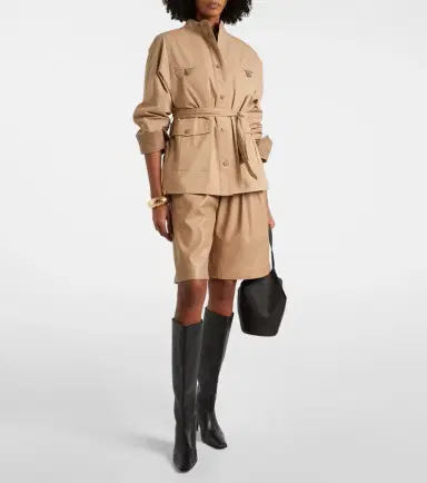 Yves Salomon Belted cotton jacket | Thumbnail 2 Yves Salomon Belted cotton jacket | Thumbnail 2