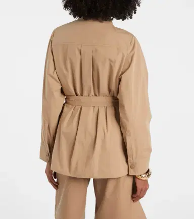 Yves Salomon Belted cotton jacket | Thumbnail 4 Yves Salomon Belted cotton jacket | Thumbnail 4