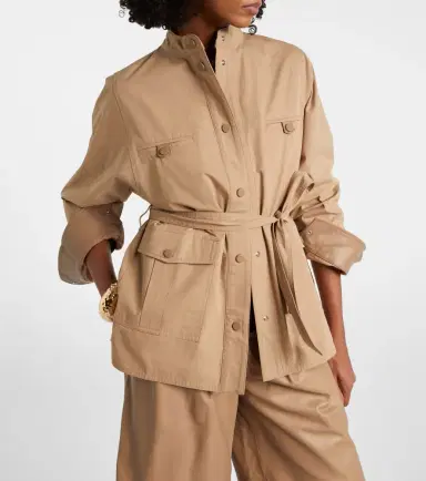 Yves Salomon Belted cotton jacket | Thumbnail 6 Yves Salomon Belted cotton jacket | Thumbnail 6