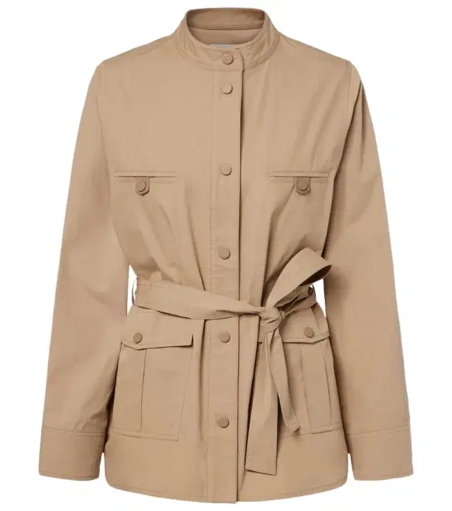 Yves Salomon Belted cotton jacket