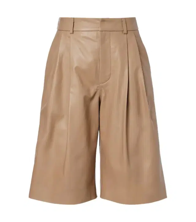 Yves Salomon Leather Bermuda shorts
