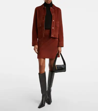 Yves Salomon Suede miniskirt | Thumbnail 2